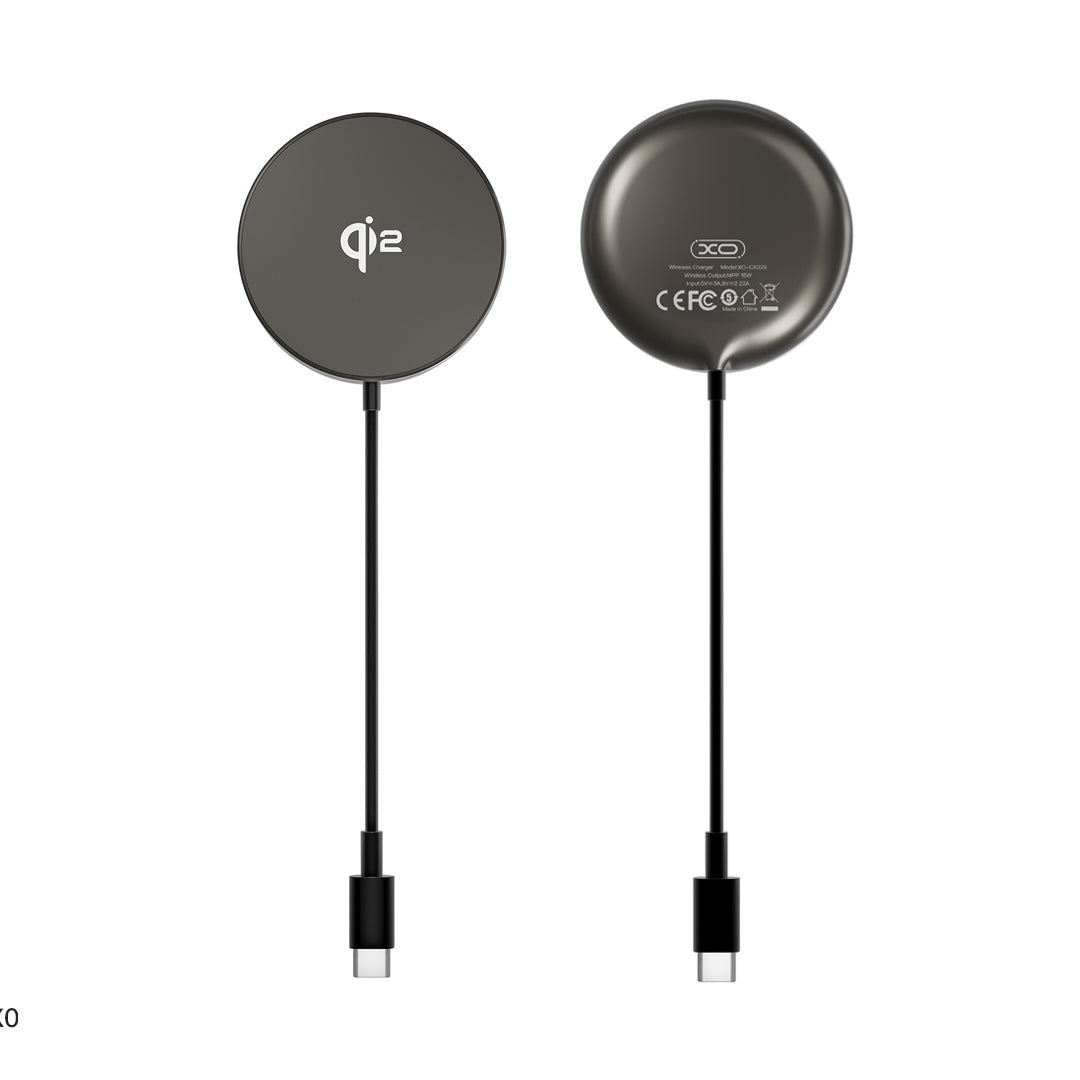 Incarcator XO Wireless Inductive QI2 Cx029 Magnetic Negru