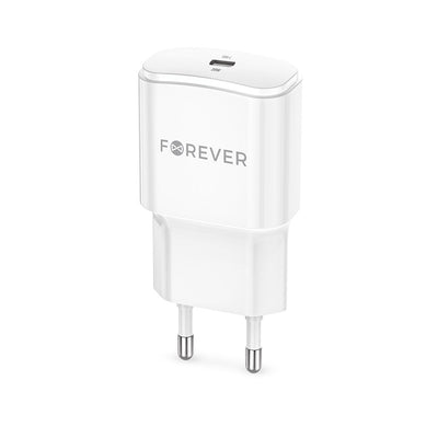 Incarcator Forever Tc-01-20c PD QC 1x Usb-c 20W Alb