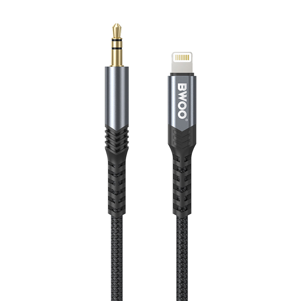 Cablu BWOO AUX 3.5mm - Lightning Bo-aux068 Negru