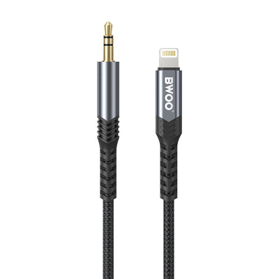 Cablu BWOO AUX 3.5mm - Lightning Bo-aux068 Negru