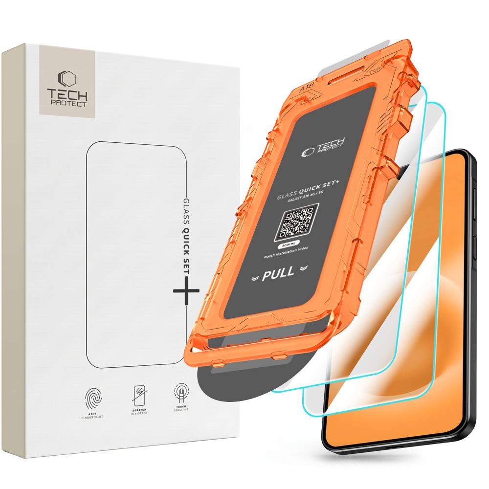 Folie sticla Tech-protect Quick Set+ 2-pack Galaxy A18 4G / 5G Transparent