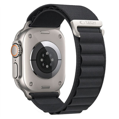 Curea Tech-protect Nylon Pro Apple Watch 8 / 9 / 10 / 11 / 12 / SE / Ultra (44 / 45 / 46 / 49 Mm) Negru