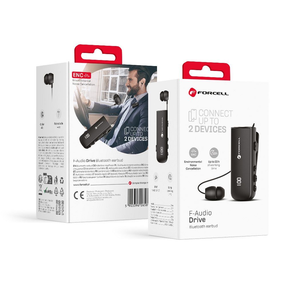 Casti Forcell Wireless F-audio Drive Negru