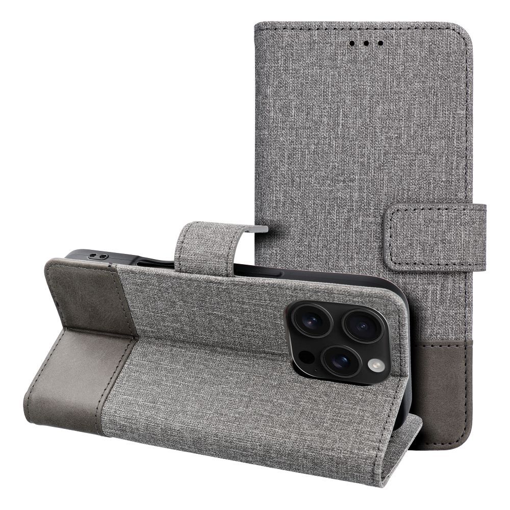 Husa Gomma Book Flip pentru iPhone 17 AIR Gri