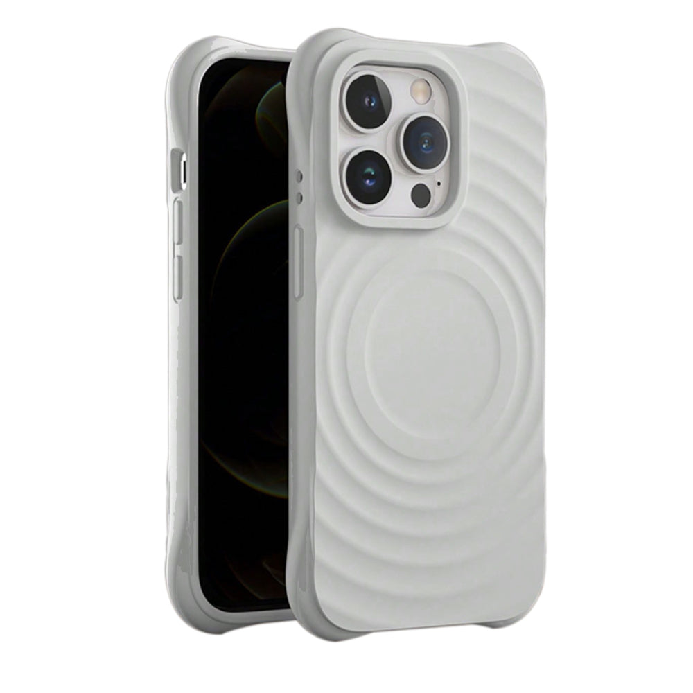 Husa Circle Mag pentru iPhone 12 / 12 Pro 6,1" Gri