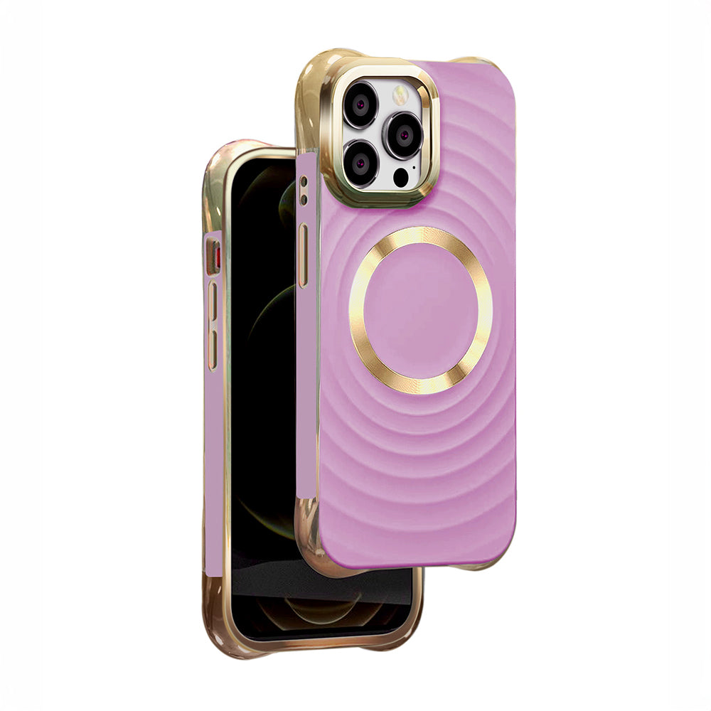 Husa Circle Glam Mag pentru iPhone 14 Pro 6,1" Mov
