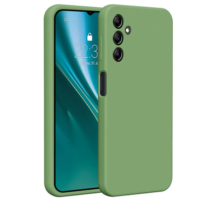 Husa Etteri Silicone pentru Samsung Galaxy A14 Verde deschis