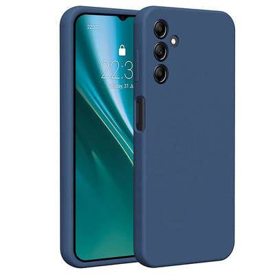 Husa Etteri Silicone pentru Samsung Galaxy A14 Albastru inchis
