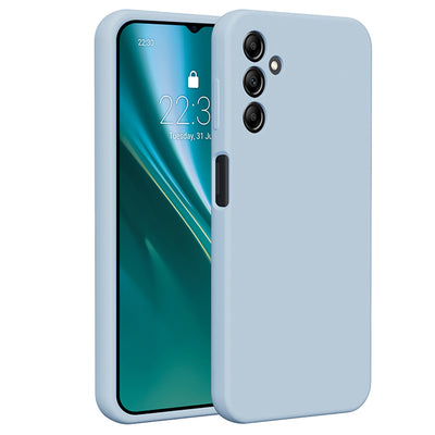 Husa Etteri Silicone pentru Samsung Galaxy A14 Albastru deschis