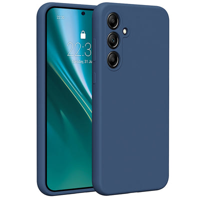 Husa Etteri Silicone pentru Samsung Galaxy A35 5G Albastru inchis