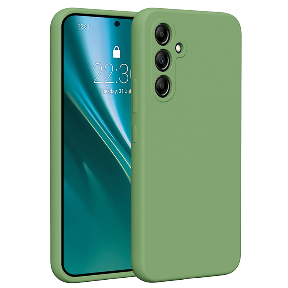Husa Etteri Silicone pentru Samsung Galaxy A54 5G Verde deschis