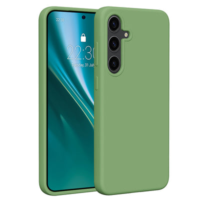Husa Etteri Silicone pentru Samsung Galaxy S24 Plus Verde deschis