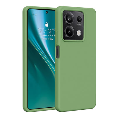 Husa Etteri Silicone pentru Xiaomi Redmi Note 13 5G Verde deschis