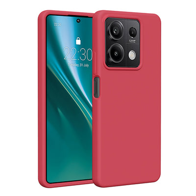 Husa Etteri Silicone pentru Xiaomi Redmi Note 13 5G Raspberry
