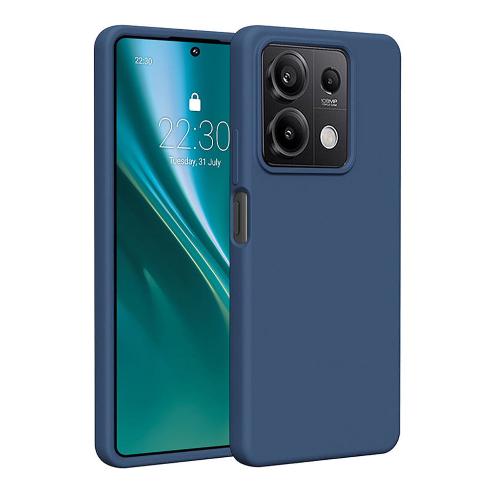 Husa Etteri Silicone pentru Xiaomi Redmi Note 13 5G Albastru inchis