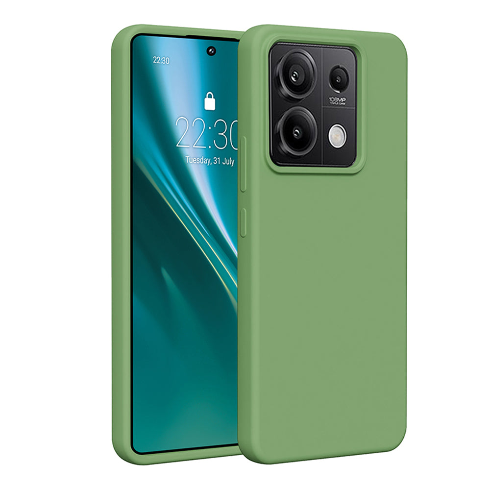 Husa Etteri Silicone pentru Xiaomi Redmi Note 13 Pro 5G Verde deschis