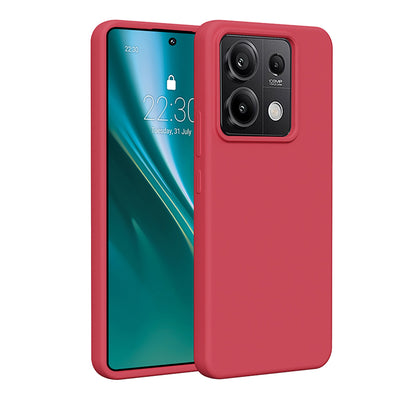 Husa Etteri Silicone pentru Xiaomi Redmi Note 13 Pro 5G Raspberry
