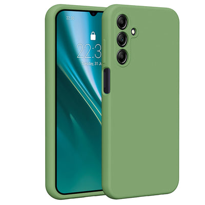 Husa Etteri Silicone pentru Samsung Galaxy A15 4G / A15 5G Verde deschis