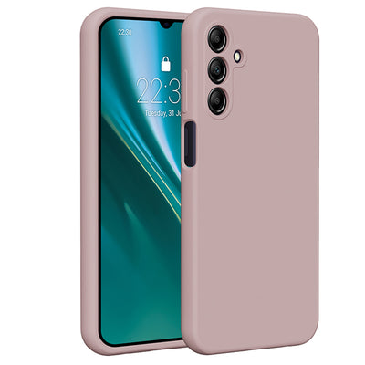 Husa Etteri Silicone pentru Samsung Galaxy A15 4G / A15 5G Roz deschis