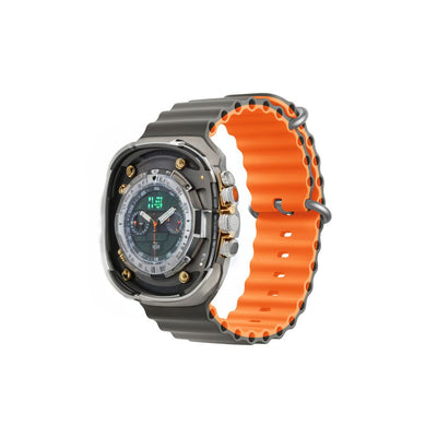 Curea Devia Deluxe Sport6 pentru Apple Watch 38mm/ 40mm/ 41mm/ 42mm Gri Portocaliu