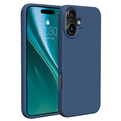 Husa Etteri Silicone pentru iPhone 16 Plus 6,7" Albastru inchis