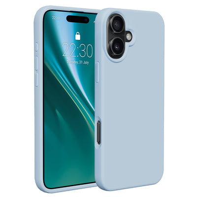 Husa Etteri Silicone pentru iPhone 16 Plus 6,7" Albastru deschis