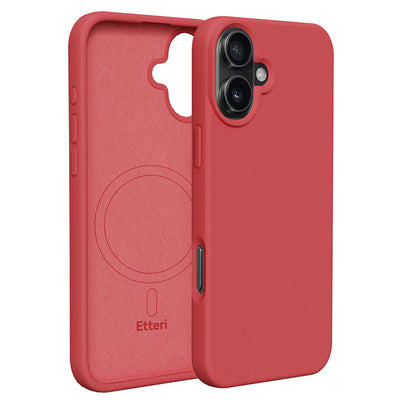 Husa Etteri Silicone Mag pentru iPhone 16 Plus 6,7" Raspberry