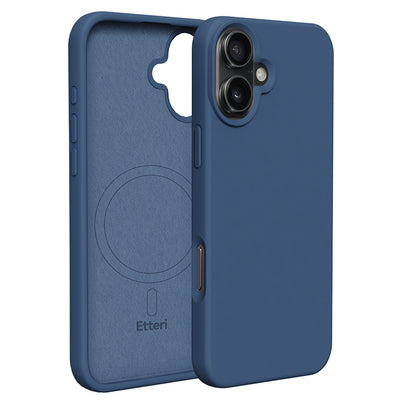 Husa Etteri Silicone Mag pentru iPhone 16 Plus 6,7" Albastru inchis
