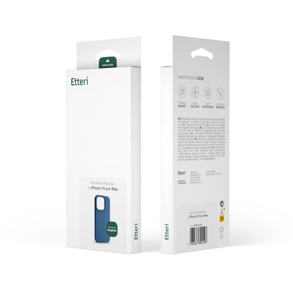 Etteri Silicone Mag case for iPhone 12 / 12 Pro 6,1" dark blue