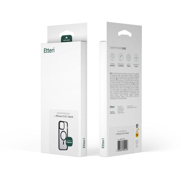 Etteri Matt Mag case for Samsung Galaxy A55 5G black