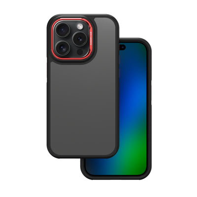 Husa Crystal Negru pentru Xiaomi Redmi Note 14 5G (Global) Rosu