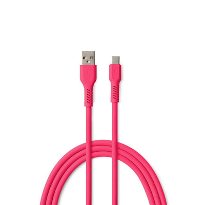 Cablu Colorum Usb-a - Usb-c 1,8m 3A Xmagenta