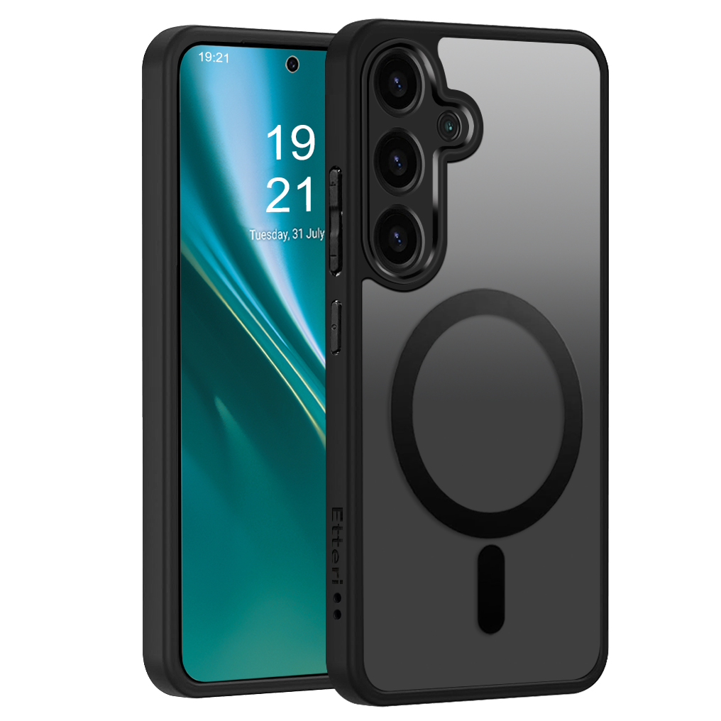 Husa Etteri Matt Mag pentru Samsung Galaxy A55 5G Negru
