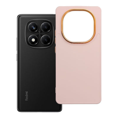 Husa Frame pentru Xiaomi Redmi Note 14 PRO 4G Powder Roz