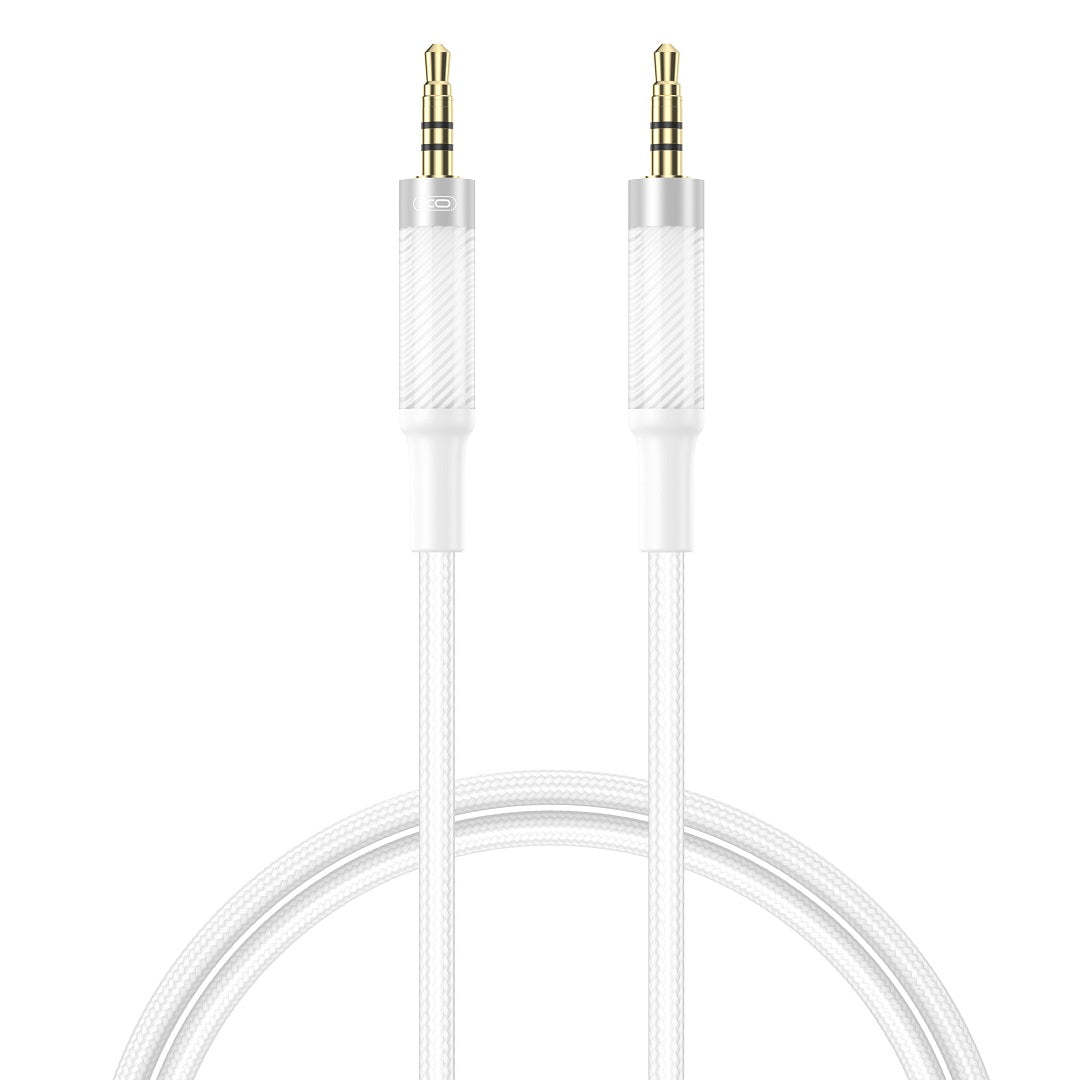 Cablu XO Audio Nb-r279c Jack 3,5mm - Jack 3,5mm 1,0m Alb