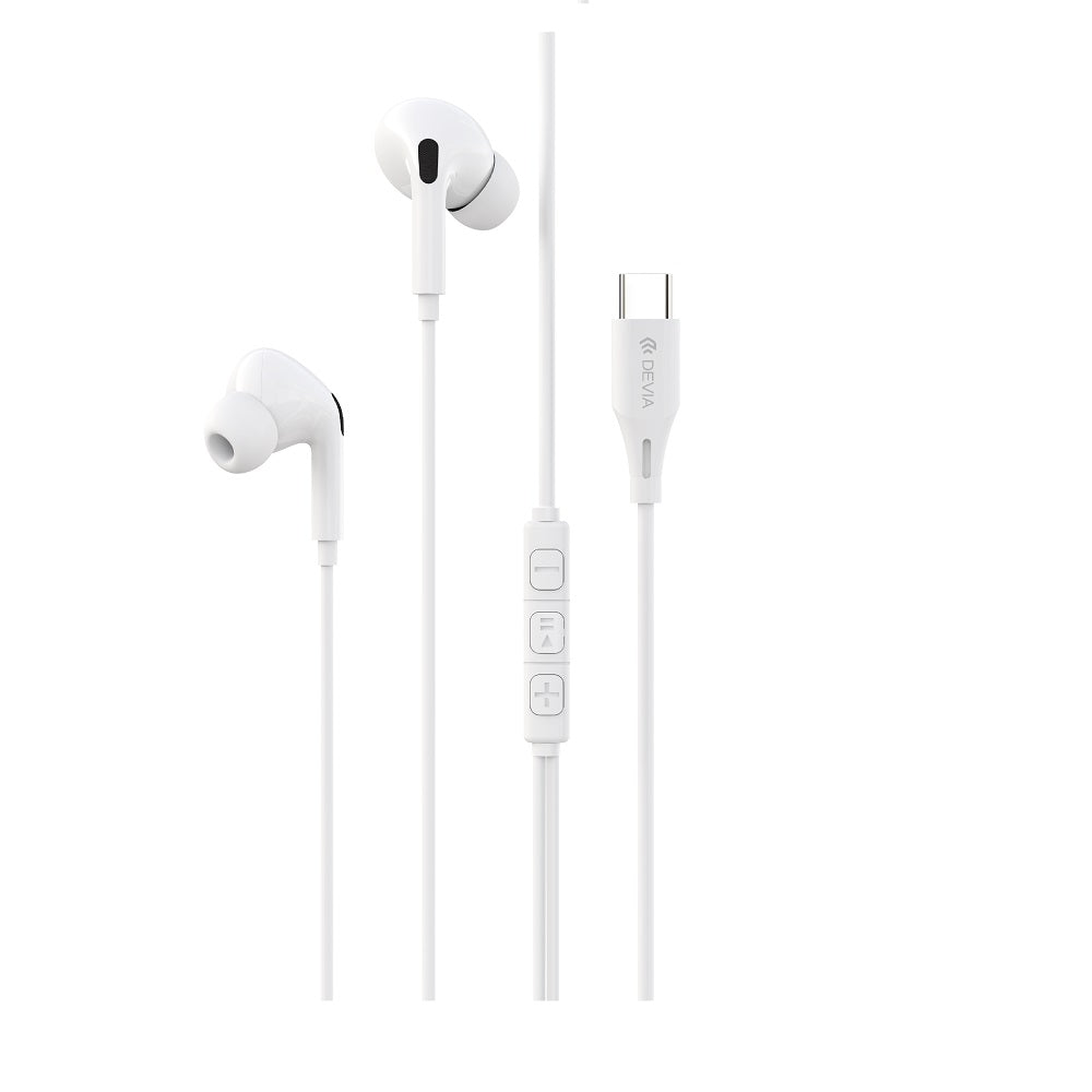 Casti Devia Wired Kintone A2 Digital Usb-c Alb