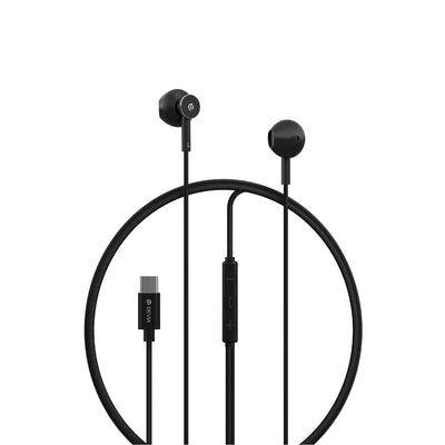 Casti Devia Wired Smart M2 Digital Metal Usb-c Negru