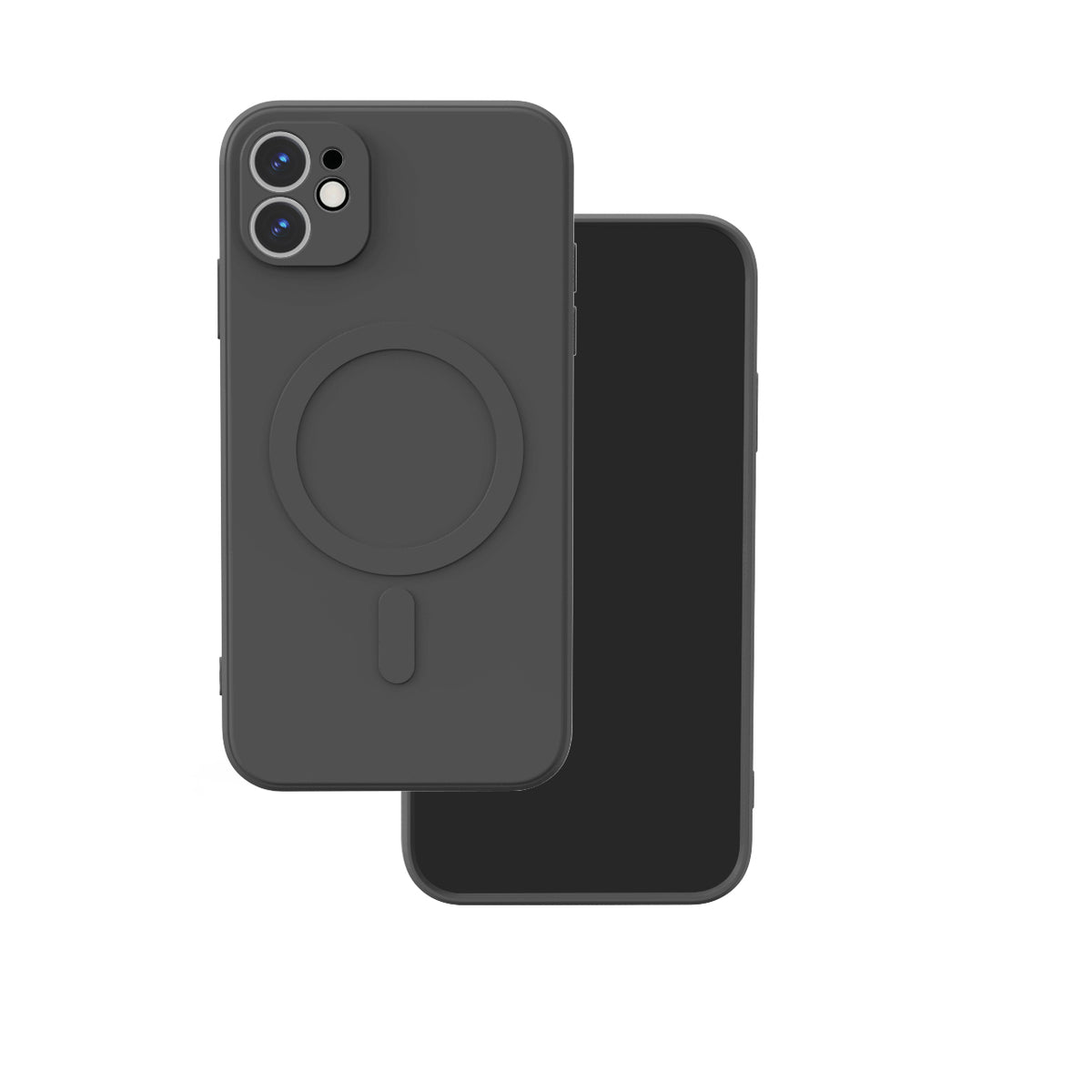 Husa Simple Color Mag pentru iPhone 11 Negru
