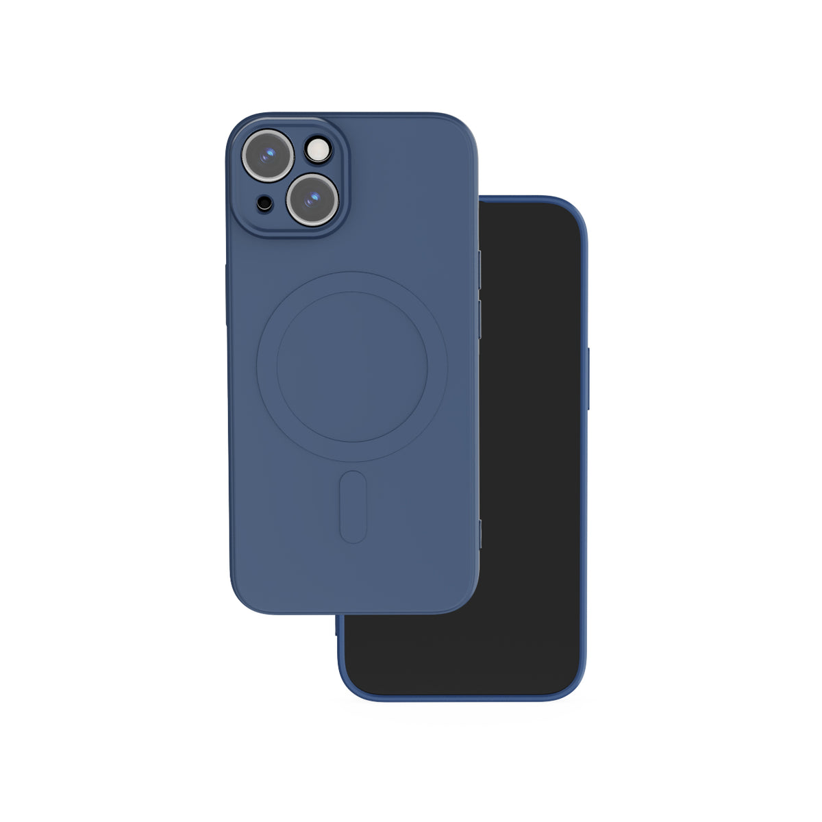 Husa Simple Color Mag pentru iPhone 15 6,1" Bleumarin