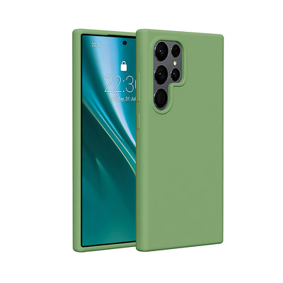Husa Etteri Silicone pentru Samsung Galaxy S25 Ultra Verde deschis