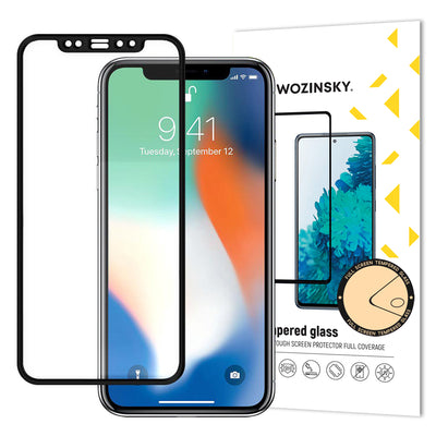 Folie Wozinsky Super Tough Full Glue sticla Full Screen cu Frame Husa Friendly Apple iPhone Xr / iPhone 11 Negru