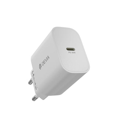 Incarcator priza Devia Smart PD Gan 30W 1x Usb-c Alb