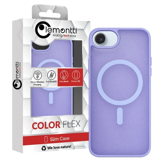 Lemontti Husa EliteGuard Magsafe iPhone 17e / iPhone 16e Lila