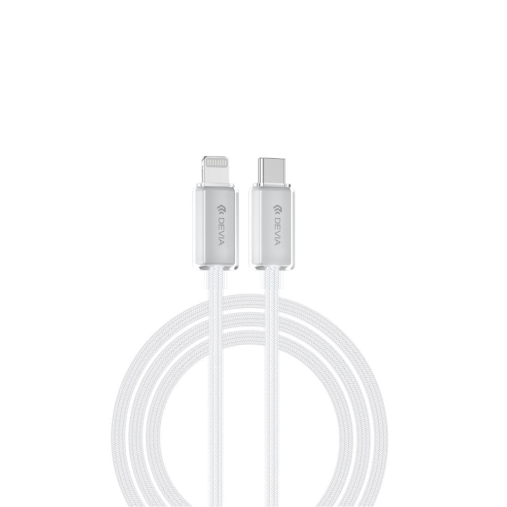 Cablu Devia Extreme Ec654 PD Usb-c - Lightning 1,5 M 27W 3A Alb