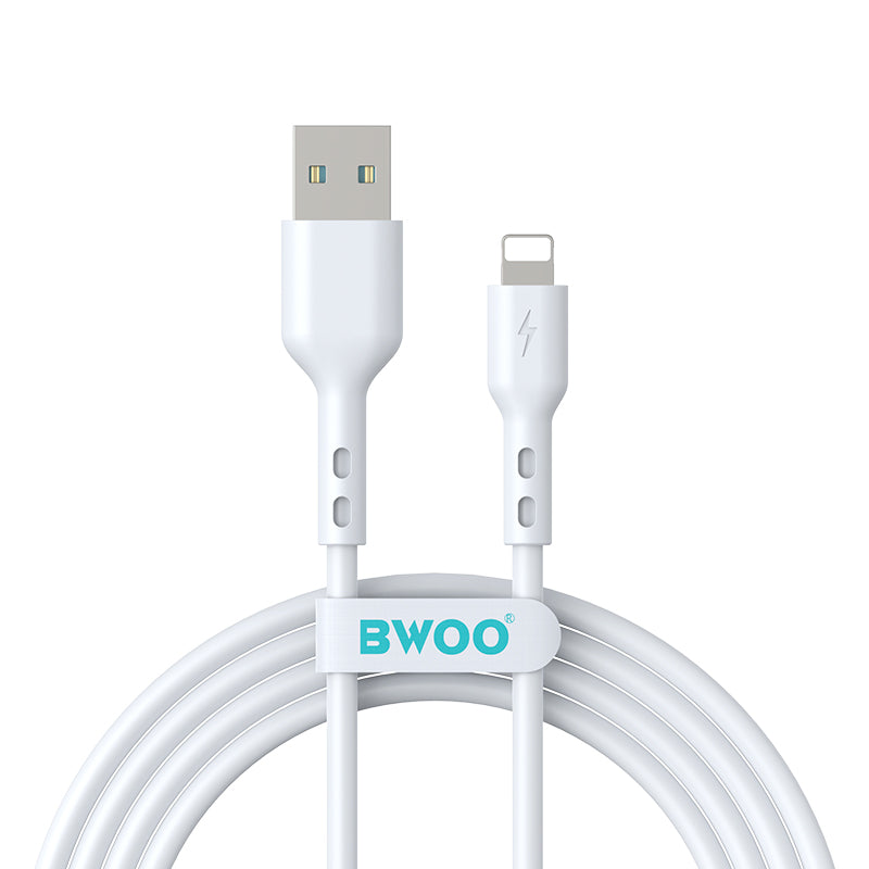 Cablu BWOO X172l USB - Lightning 2m 3A Alb