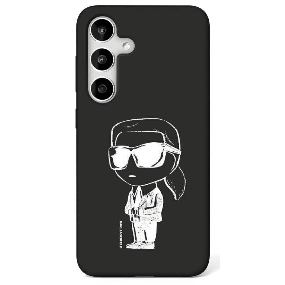 Husă pentru Samsung Galaxy S25 Karl Lagerfeld HC Magnetic Silicone Graffiti Ikonik black – Negru