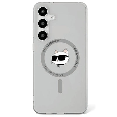Husa Karl Lagerfeld HC Magnetic IML Metal Choupette Head pentru Samsung Galaxy S25 Negru
