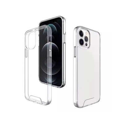 Husa Hybrid Crystal pentru iPhone 16 Pro Max 6,9" Transparent Big Hole