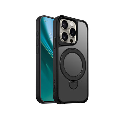 Husa Etteri Matt Mag Ring pentru iPhone 15 Pro 6,1" Negru