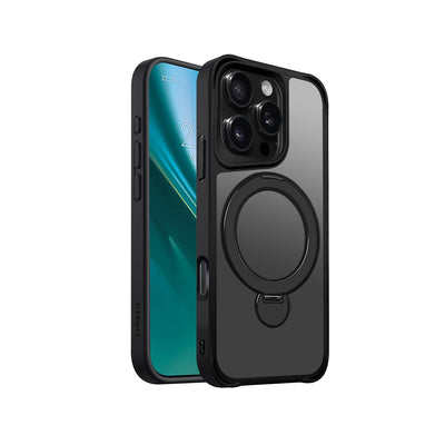 Husa Etteri Matt Mag Ring pentru iPhone 16 Pro 6,3" Negru
